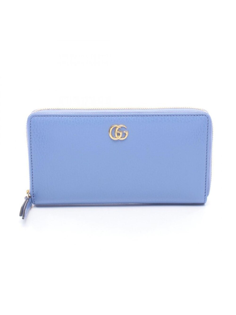 Gucci Round Wallet Petit Marmont GG Blue Purple Leather
